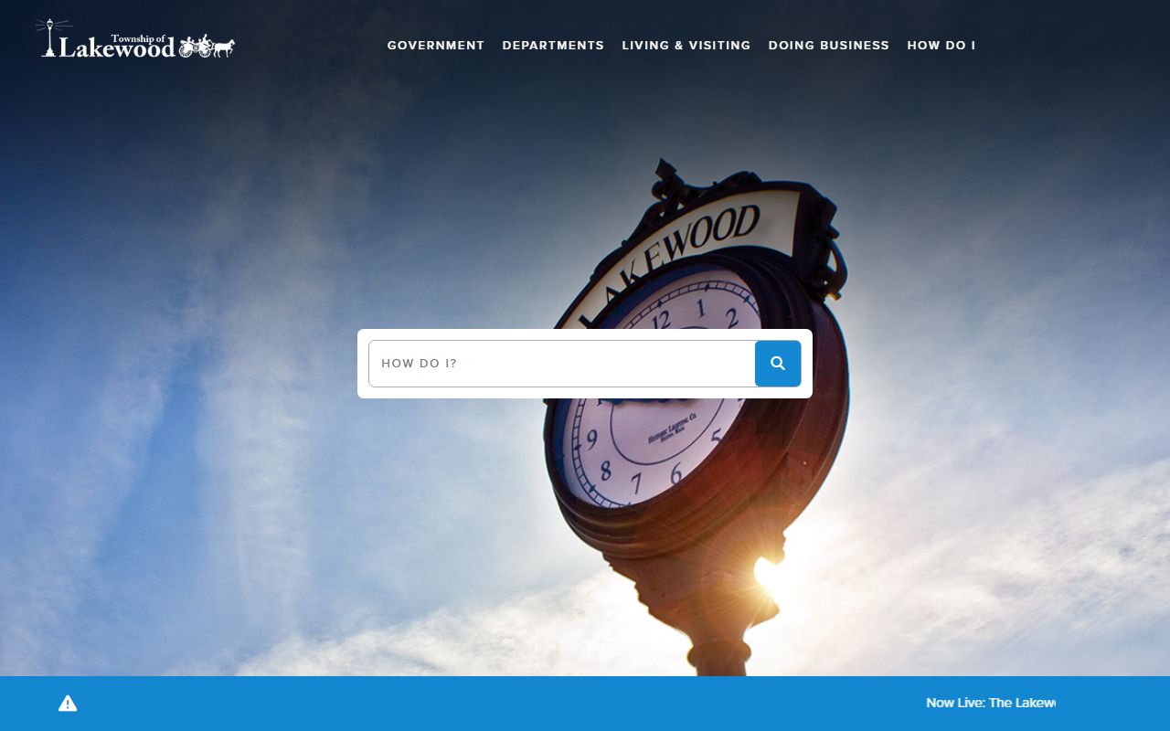 Lakewood Township government and inmate population data access