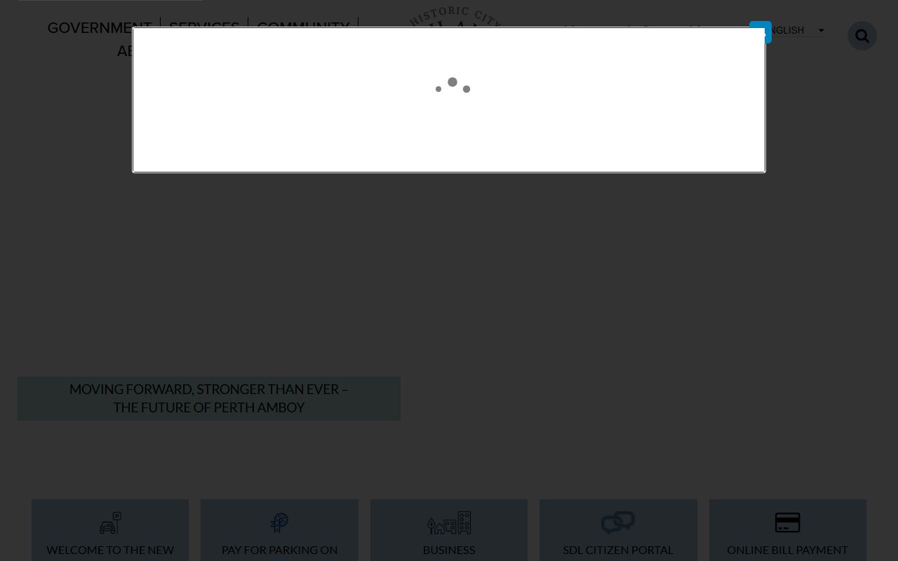 Perth Amboy city government resources for inmate population records