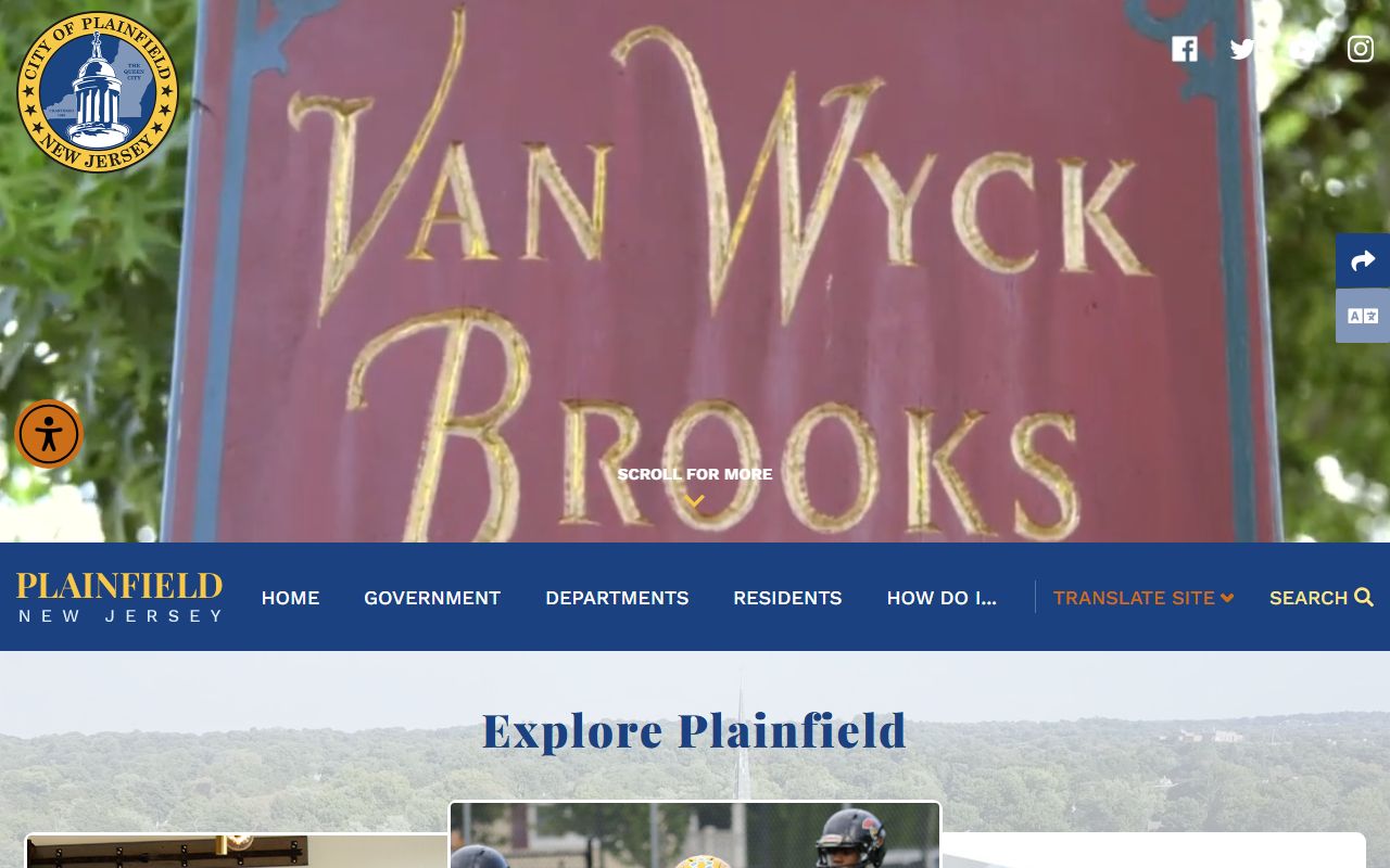 Plainfield city government resources related to inmate population records