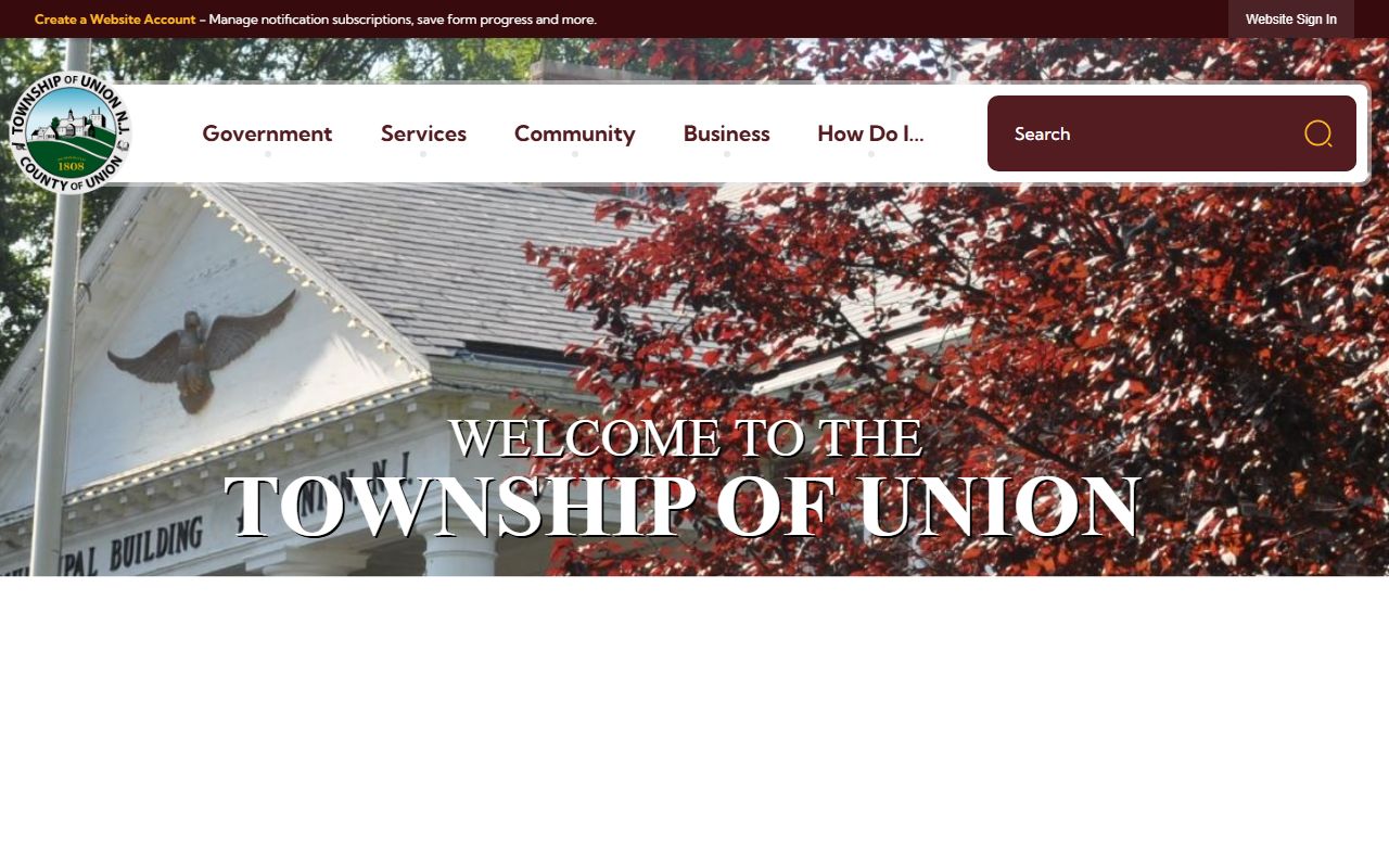 Union Township government resources related to inmate population records
