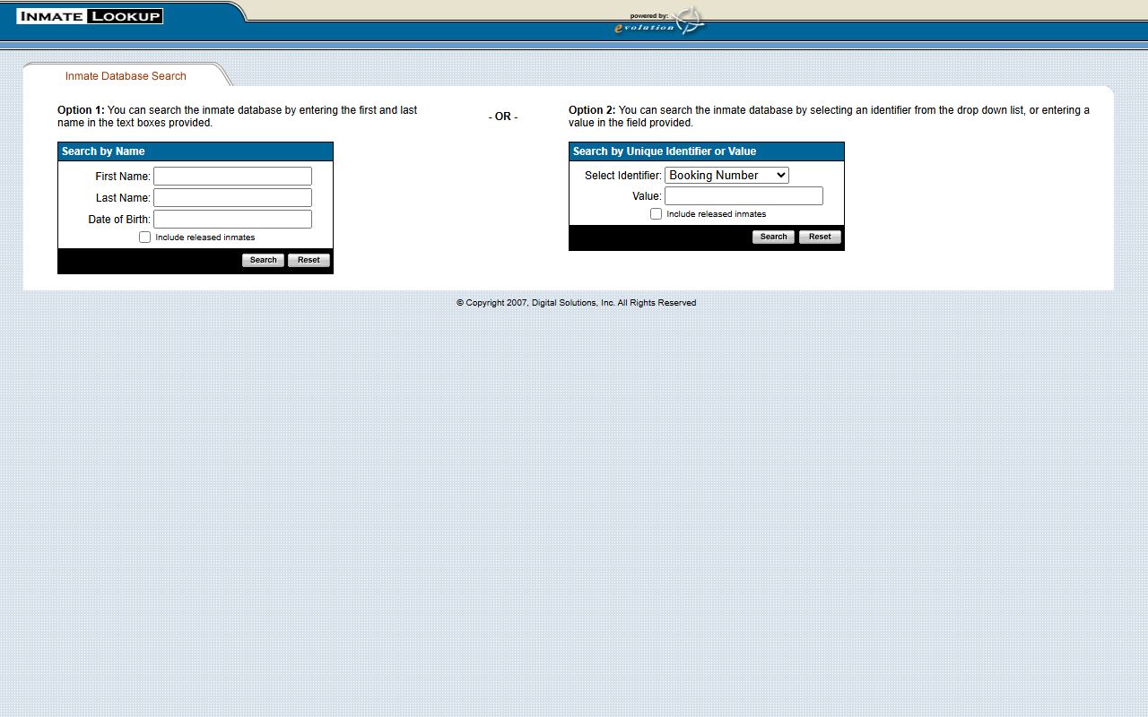 Salem County inmate lookup tool for searching inmate population records